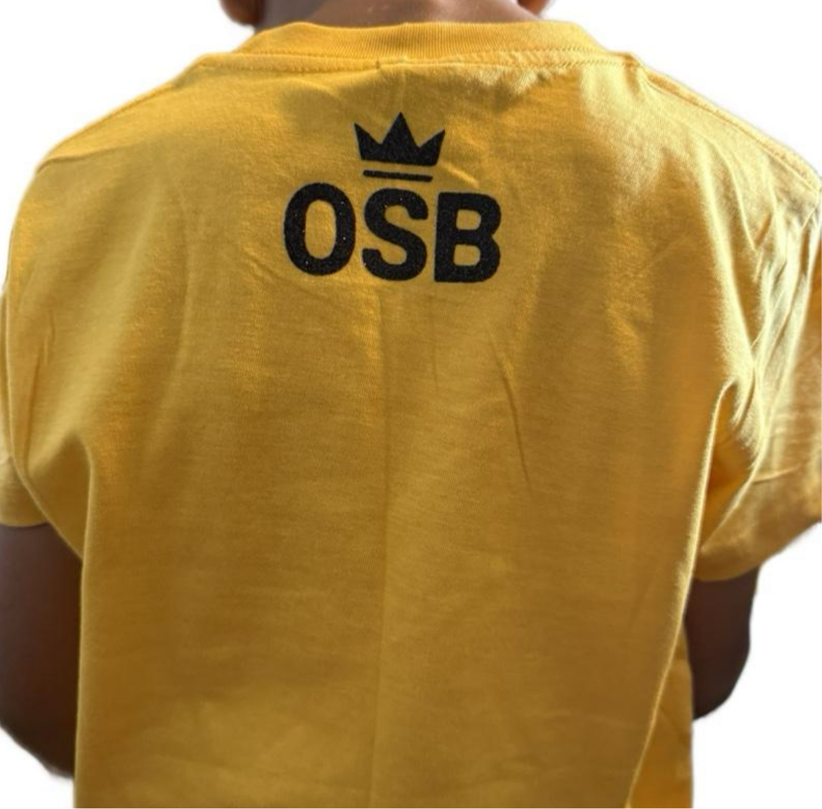 Kids Gold OSB T Shirt with Shimmering Black Logo