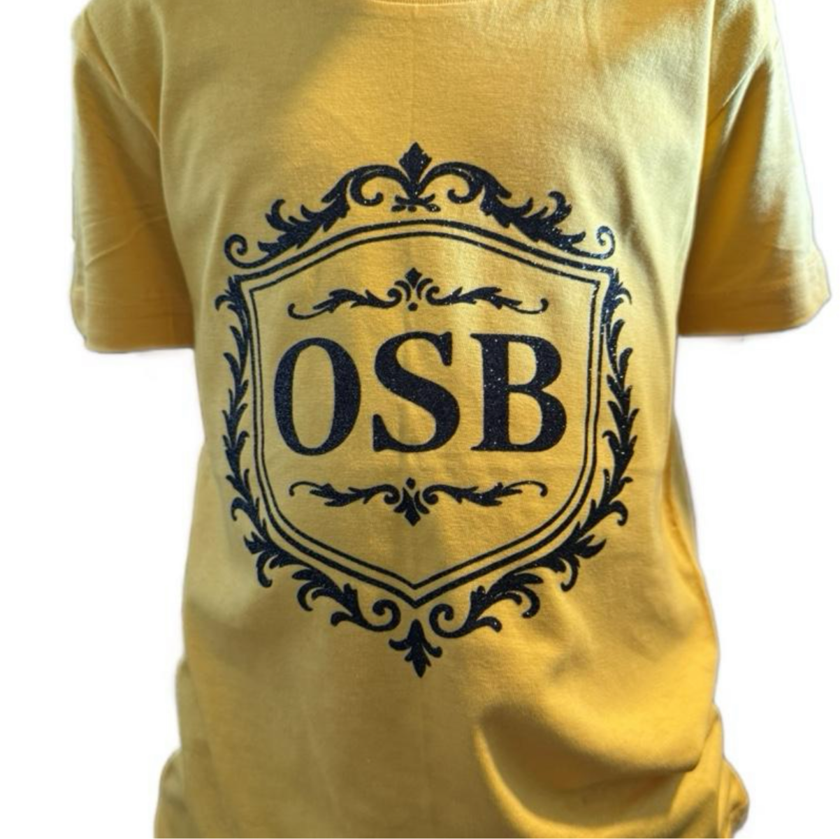 Kids Gold OSB T Shirt with Shimmering Black Logo