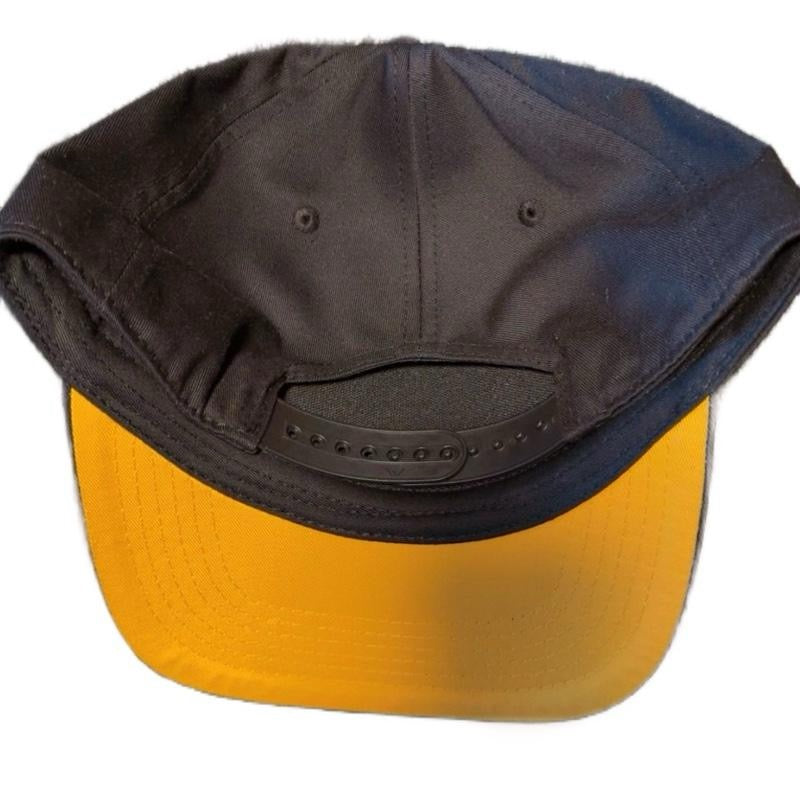 OSB SnapBack Hat with Gold Crest Logo Black and Gold Adjustable Cap