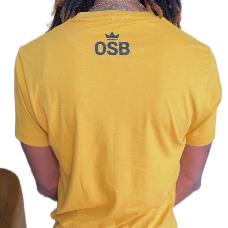 Unisex OSB Gold T-Shirt with Shimmering Black Logo