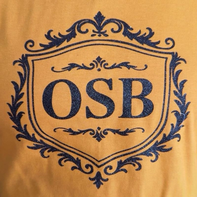 Unisex OSB Gold T-Shirt with Shimmering Black Logo